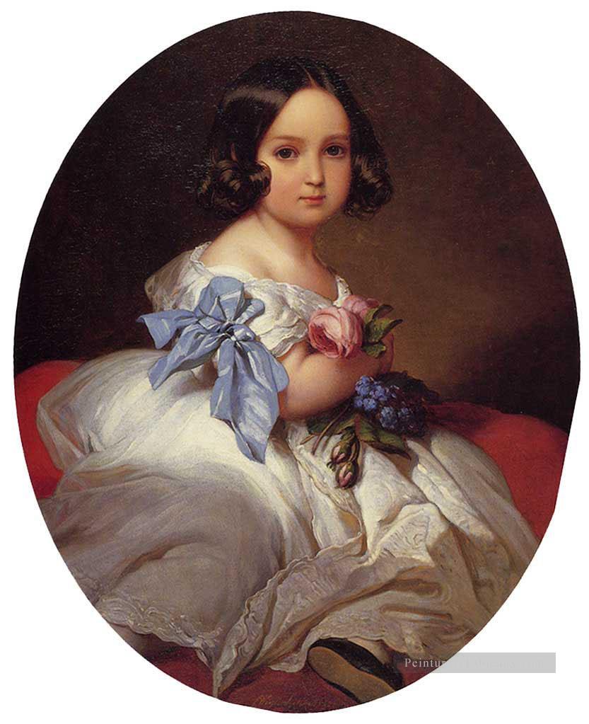 Princesse Charlotte de Belgique portrait royauté Franz Xaver Winterhalter Peintures à l'huile